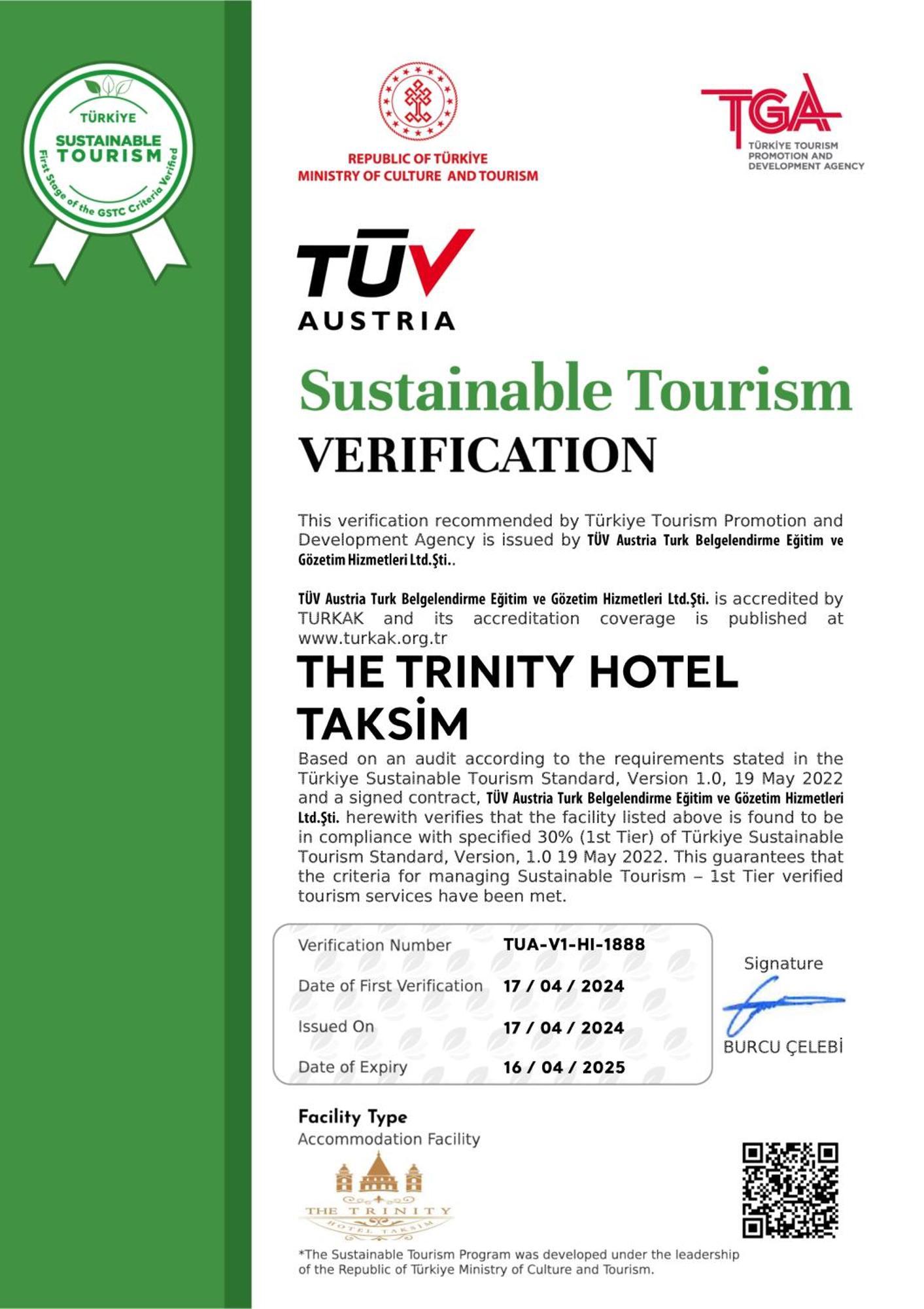 The Trinity Hotel Taksim - Special Category İstanbul Dış mekan fotoğraf